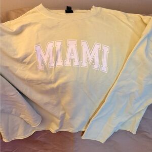 Wild Fable Cream Ribbed Collar Top